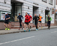 Klausurtagung des DUV-Präsidiums in Marburg - das Präsidium beim gemeinsamen Morgenlauf