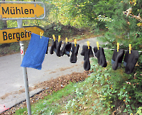 Goldsteig-Ultrarace - Achim und Olaf sorgten sich um unsere Füße und die Trocknung unserer Stinkesocken. ;-)