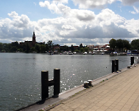 Müritz-Lauf 2014 - Panoramablick am Röbeler Stadthafen