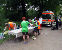 Müritz-Lauf 2014 - 1. Verpflegungsstelle in Schwarzenhof (Müritz-Nationalpark)