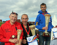 Müritz-Lauf 2014 - Siegerehrung Männer (Jan Prochaska, Michael Vanicek und Marco Mitzlaff)