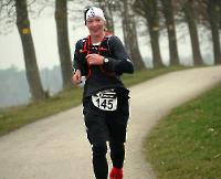 Silvesterultra 2015 - Spaetere Siegerin in 5.40 Std. Claudia Ulrich am VP2