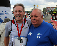 Müritz-Lauf 2014 - Michael Hopp mit Wolfgang Nicolovius